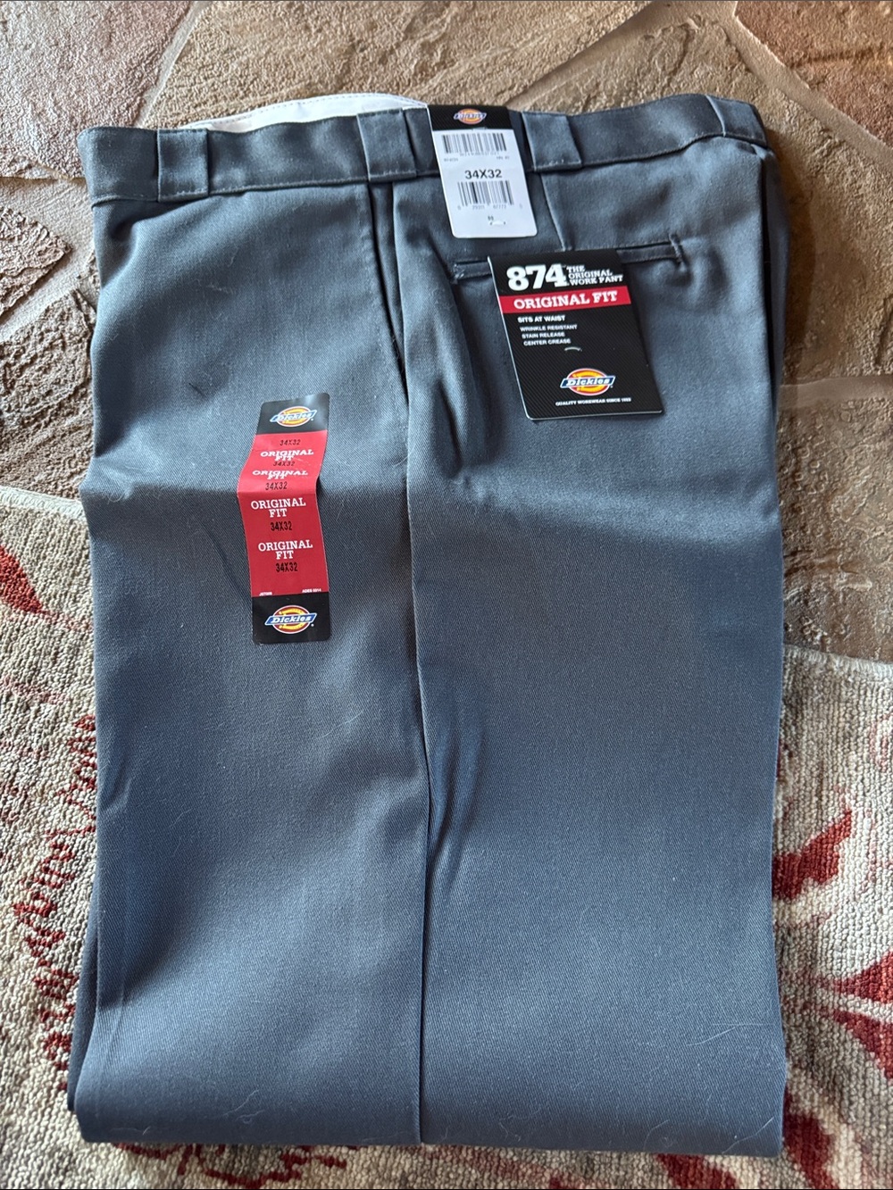 Dickies Men's Flat Front Work pants  - Charcoal Gray